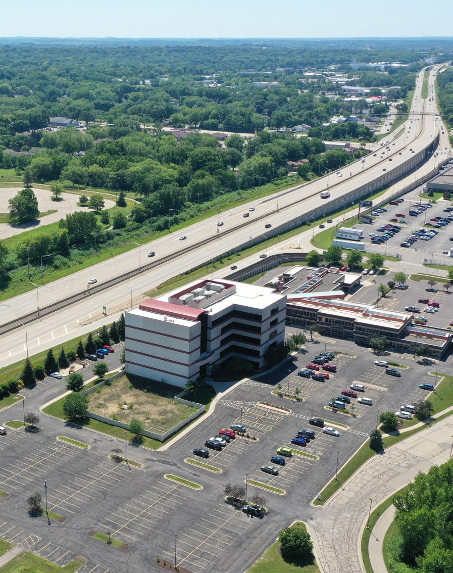 Aerial view along US 51